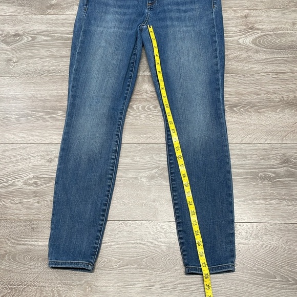 Gap Stretch True Skinny Mid Rise Medium Indigo Denim Jeans 31R - Picture 10 of 15